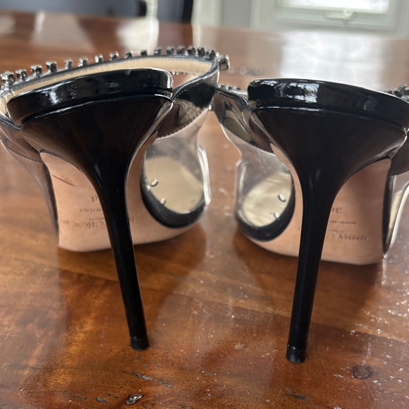 Jimmy Choo Black and Transparent Heels - Picture 4 of 5